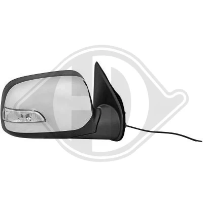 Immagine di Specchio retrovisore esterno Diederichs 5403924 Dx cromo per regolazione elettrica specchio, completo, convesso ISUZU: D Max 1 Pickup