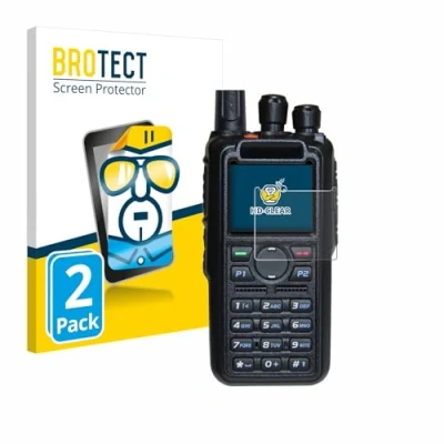 Immagine di brotect Pellicola Protettiva per AnyTone AT D878UV Plus Protezione Schermo (2 Pezzi) [Trasparente, Anti Impronte]