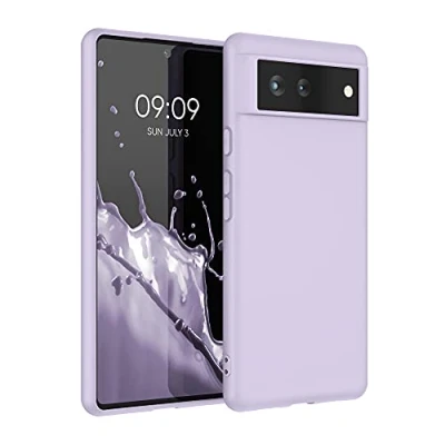 Immagine di kwmobile Custodia Compatibile con Google Pixel 6 Cover Back Case per Smartphone in Silicone TPU Protezione Gommata lavanda