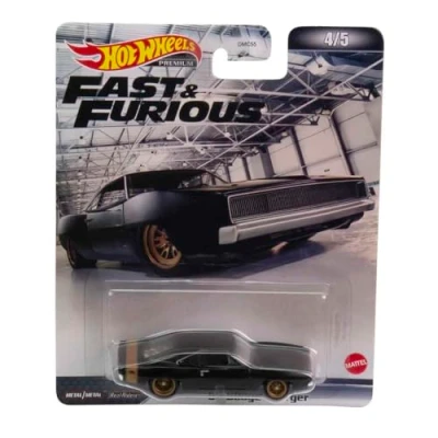 Immagine di Hot Wheels FAST AND FURIOUS Die Cast Modellino Auto &#039;68 DODGE CHARGER 1968 scala 1/64 lunghezza 8cm HCP17
