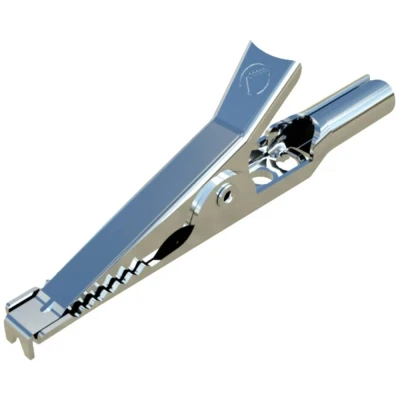 Immagine di SKS Hirschmann AGF 30 Morsetto a clip fine Argento Campo di serraggio max.: 10 mm Lunghezza: 49 1 pz.