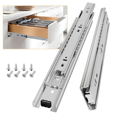 Immagine di Aolisheng, guide per cassetti, completamente estensione, 300 mm, cuscinetto a sfera resistente, capacità di 45 kg, 1 paio