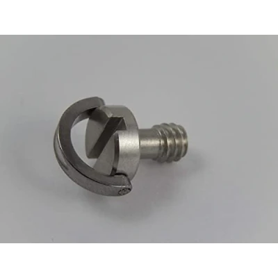 Immagine di vhbw vite per treppiede da 1/4&quot; fotocamera, reflex, DSLR con occhiello, metallo, argento, lunga 15mm