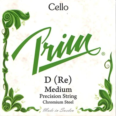 Immagine di Corde per violoncello Prim Medium D Cromo Acciaio