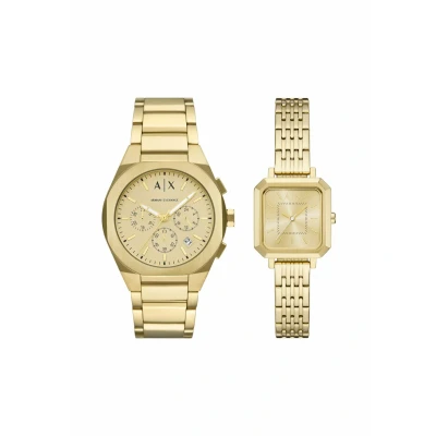 Immagine di Armani Exchange Traditional SYNC SET Cronografo goldcoloured, Uomo, Taglia: One Size, Gold/coloured