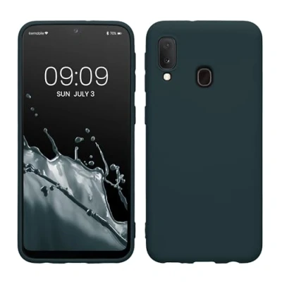 Immagine di kwmobile Custodia Compatibile con Samsung Galaxy A20e Cover Back Case per Smartphone in Silicone TPU Protezione Gommata ardesia scuro