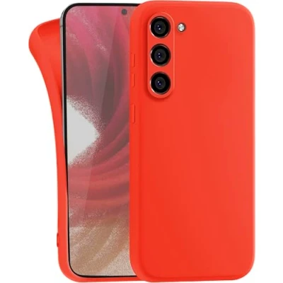 Immagine di MyGadget Cover per Samsung Galaxy S23 Plus Custodia Protettiva in Silicone Morbido Case TPU Flessibile Ultra Protezione Antiurto &amp; Antiscivolo Arancio