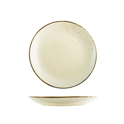 Immagine di H&amp;h set 6 piatti piani reactive ivory cm27