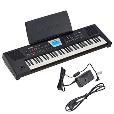 Immagine di Roland BK 3 Backing Keyboard, Tastiera portatile completa con sistema di diffusore incorporato, Nera
