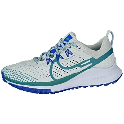 Immagine di NIKE React Pegasus Trail 4, Sneaker Uomo, Light Silver/Mineral Teal Racer Blue, 44.5 EU