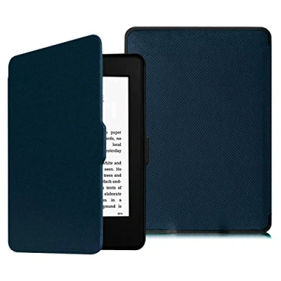 Immagine di FINTIE Custodia per 6&quot; Kindle Paperwhite 2012 2017 Modello(EY21 &amp; DP75SDI), Sottile Leggero Cover con Funzione Auto Sveglia/Sonno, Non Compatibile Il Modello 2018 (10ª Generazione), Blu Scuro
