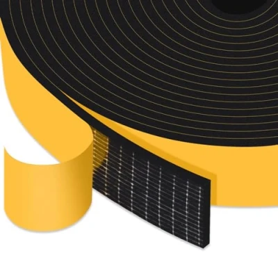 Immagine di YIMIKI Guarnizione Finestra Autoadesiva, Schiuma Nastro Paraspifferi Porta, Adesivo Isolamento Sigillante per Rumore e Collisione, resistente alle intemperie, 25 mm(l) x3 mm(S), totale 10 m