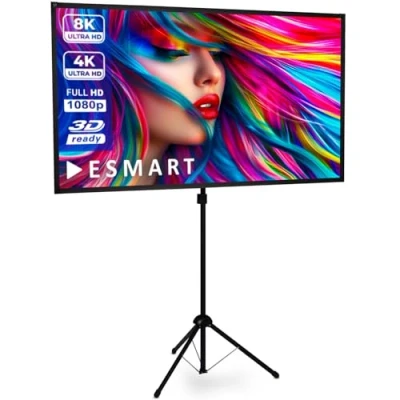 Immagine di eSmart MISATI x Type Treppiede ultraleggero 177 100 (80&quot;) 16:9 Full Masking Home Cinema Proiettore LCD a LED Quick Setup preassemblato Borsa