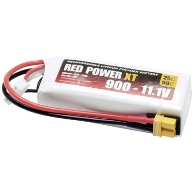Immagine di Red Power Batteria ricaricabile LiPo 11.1 V 900 mAh 25 C Softcase XT30
