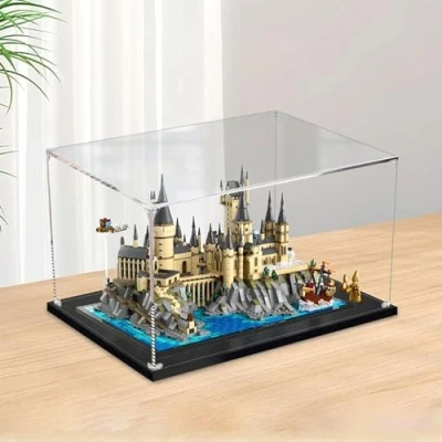 Immagine di Vetrina in Acrilico Trasparente per Lego 76419 Castello e Giardini di Hogwarts, Acrylic Display Case Compatibile con Modello, Teca Custodia Protettiva Antipolvere (Senza Modello)