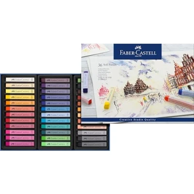 Immagine di FABER CASTELL SOFTPASTEL CS GOLDFABER GIZ Past. SC.Long 36 Colori, Multicolore, unità (Confezione da 1), F128336