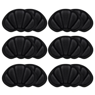 Immagine di 6 Paia Tallone Cuscino, Cuscini per Tallone, Cuscinetti Scarpe, Proteggi Scarpe Uomo Donne, Inserti Cuscino Sul Retro Del Troppo Grandi (Nero)