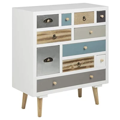 Immagine di AC Design Furniture Suwen Cassettiera, Alt: 81 x L: 70 P: 32 cm, Multicolore, Legno, 1 pz