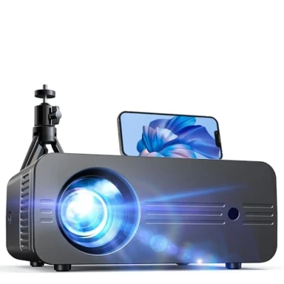 Immagine di Proiettore WiFi Bluetooth 5G, 10000 Lumens Full HD 1080P Nativo 4K Supportato, iZEEKER con Treppiede Home Cinema per iOS Android PC PS5 Firestick