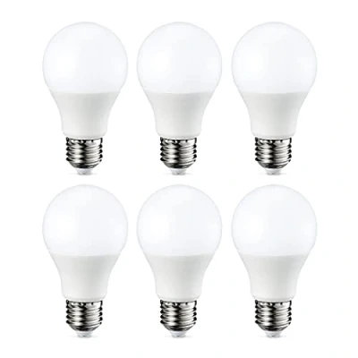 Immagine di Amazon Basics Lampadina LED E27, 9W (equivalenti a 60W), Luce Bianca Calda, Dimmerabile Confezione da 6