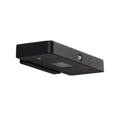 Immagine di Lucande Applique a LED Tavon, angolare, nera, sensore