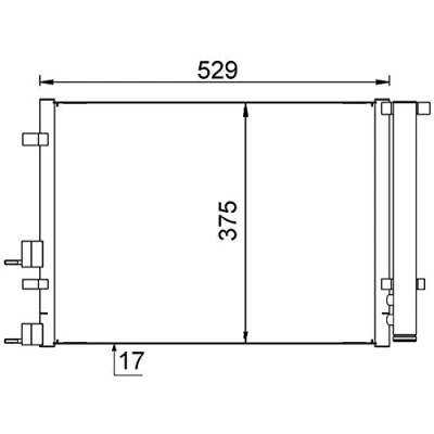 Immagine di MAHLE ORIGINAL AC 706 000S Condensatore con essiccatore 489 HYUNDAI: i20 I Hatchback
