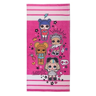 Immagine di ONOMATO! L.O.L. Surprise Asciugamano da bagno, 70 x 140 cm, colore: Rosa