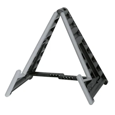Immagine di K&amp;M 17590 Supporto per chitarra elettrica Wave 20 nero stand in plastica altezza 29 cm, regolabile