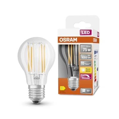 Immagine di OSRAM 4058075436886 LED (monocolore) ERP D (A G) E27 Forma di bulbo 7.5 W = 75 Bianco caldo (Ø x L) 60 mm 105 1 pz.