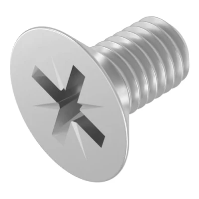 Immagine di SECCARO Viti a testa svasata M4 x 8 mm, in acciaio inox V2A VA A2, DIN 965, Phillips PZ, filettatura completa, 20 pezzi