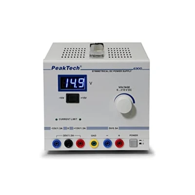 Immagine di PeakTech P 6300 Alimentatore lineare simmetrico 0 +/ 15 V / 1,5 A max. 30 DC.