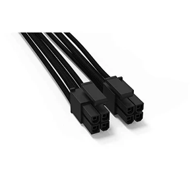 Immagine di Cavo Computer, Alimentazione BeQuiet [1x ATX Spina 8 poli (4+4) 1x (4+4)] 0.45 m Nero