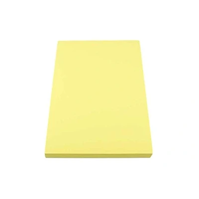 Immagine di Casa di carta e colorata, A3 297 x 420 mm, 220 g/mq, colore: giallo (Confezione da 50 fogli)