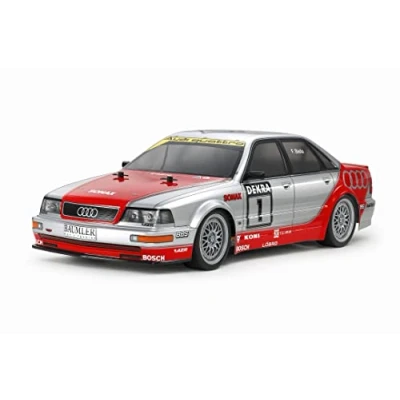 Immagine di Tamiya TT 02 RC Audi V8 1992 Tourenwagen (TT 02) Brushed 1:10 Automodello Elettrica Auto da turismo 4WD In kit costruire