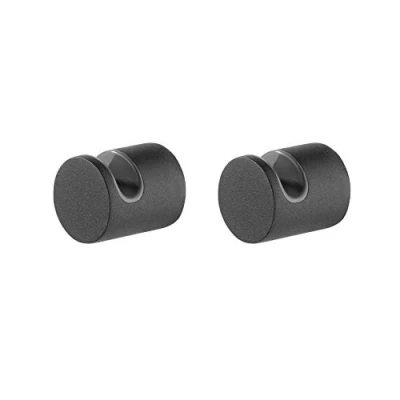 Immagine di Tiger Bold Gancio Piccolo (set da 2), Acciaio Inox, Nero, 1,9 x 2,4 cm