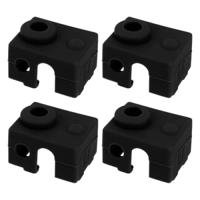Immagine di the Lord of Tools 4 Pezzi Calzini In Silicone Per Blocco Riscaldante Stampante 3D Calzino Hotend Compatibile Con Prusa MK3 MK3S E3D V6 PT100 Nero