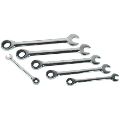 Immagine di Mannesmann M19826 Set di chiavi inglesi, cricchetto e anello, 6 pz.