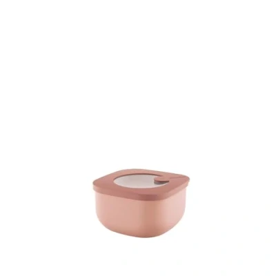 Immagine di Guzzini Kitchen Active Design, STORE&amp;MORE BIO, Contenitore Ermetico Basso per Frigo/Freezer/Microonde (S) Rosa Fiori di Pesco, 12,2 x h6,8 cm 450cc 170719251