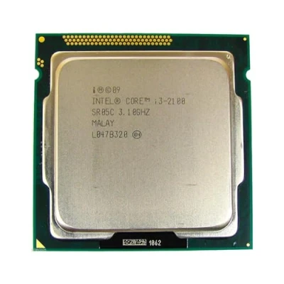 Immagine di Intel Core i3 2100 3.10 GHz Dual Quad Thread 3 MB Cache 65 W CPU Processore LGA 1155