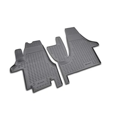 Immagine di Element Tappetini in Gomma Premium Antiscivolo su Misura per VW T5/T6 (Multivan, Caravelle und Transporter Anno: 04 20), Nera