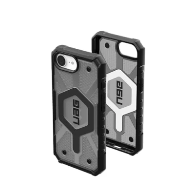 Immagine di URBAN ARMOR GEAR Pathfinder MS Case compatibile Apple iPhone 16e Custodia (Ricarica wireless / magnetica compatibile, Protezione dalle cadute secondo gli standard militari) ash (grigio trasparente)
