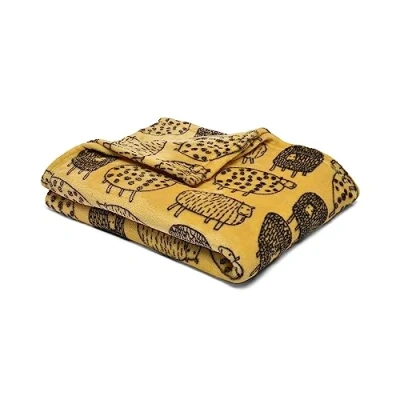 Immagine di Fusion Snug Coperta in pile con pecora, 120 x 150 cm, colore: ocra