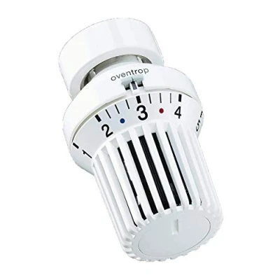 Immagine di Oventrop Uni XH 1011365, termostato con azzeramento per filettatura M 30 x 1,5, colore bianco