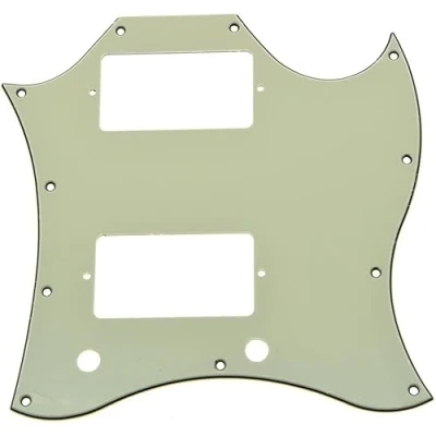 Immagine di Bianco invecchiato Kaish standard SG Full Face chitarra battipenna per USA Special