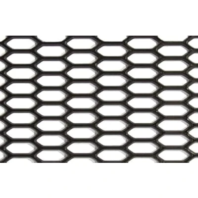 Immagine di AUTOSTYLE tg2530 racemesh fine Esagonale in plastica ABS, 120 x 30 cm, Colore: Nero