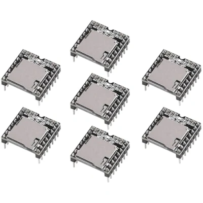 Immagine di 7 mini lettori MP3 DFPlayer Master Module compatibili con Arduino Supporto TF Card e USB Flash Drive