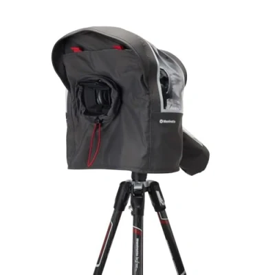 Immagine di Manfrotto Pro Light Copertura Cineshield S/M, Antipioggia per Videocamere Small e Medium, Accessori Videocamera Camcorder, Protezione Video Telecomando, MB PL CS SM