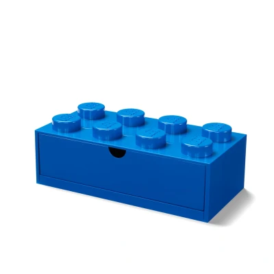 Immagine di LEGO Cassetto da scrivania impilabile, con 8 manopole, scatola portaoggetti in plastica per LEGO, giocattoli, cassetti scrivania, forniture ufficio e oggetti impilabili, decorazione la