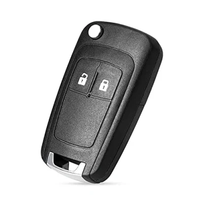 Immagine di Heart Horse Ricambio Chiave per Telecomando Op*el Adam Bu ick Astra Corsa Mokka Insignia Vectra Meriva Zafira Vauxhall Guscio con Lama a 2 Tasti (con lama)