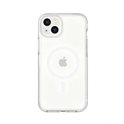 Immagine di tech21 iPhone 14 Plus Evo Crystal compatibile con MagSafe Custodia trasparente antiurto e resistente ai graffi, protezione FlexShock Multi Drop da 4,9 m